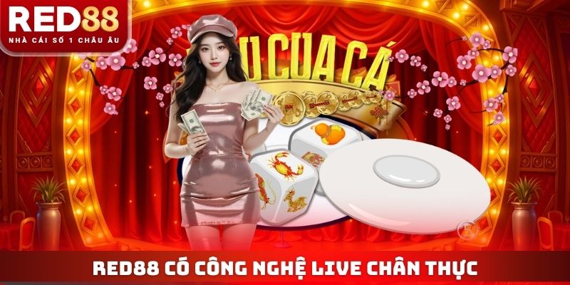 RED88 có công nghệ live chân thực